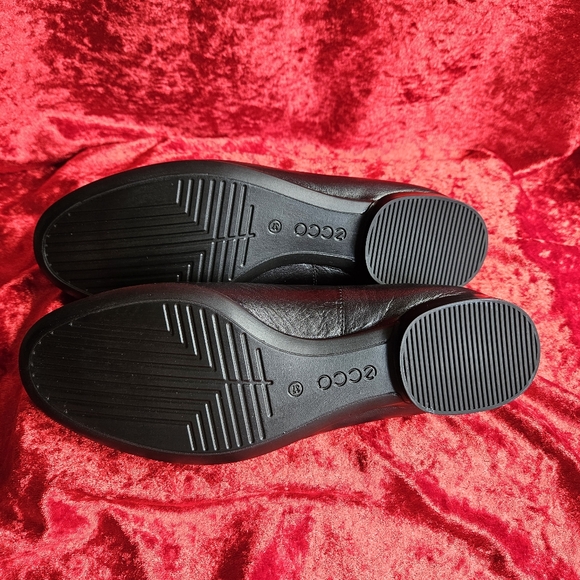 Ecco Womens Annie Ballet Danish Design Flats Black Leather US6 - Picture 11 of 16